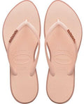 Havaianas Slim Point Infradito Donna Rosa Rose Gum con Logo Metallico 4149584