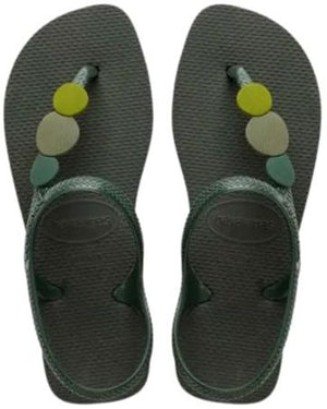 Havaianas Flash Urban Plus Sandali Donna Verde Oliva con Pietre Colorate 4144382-4896