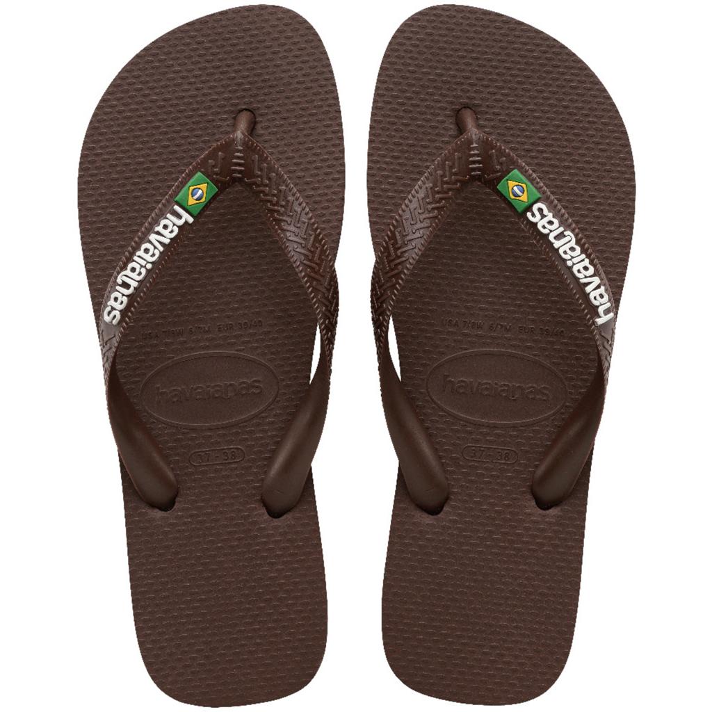 Havaianas Brasil Logo FC Infradito Uomo Marrone
