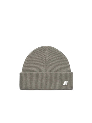 K-Way Cappello Unisex Brice Cardigan Stitch Wool Beige Khaki K2132HW-677
