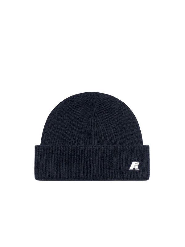 K-Way Cappello Unisex Brice Cardigan Stitch Wool Blu Blue Depth K2132HW-K89