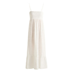 MC2 Saint Barth Abito Donna Jemma Sangallo Wavy Daisy Bianco JME002-03052L
