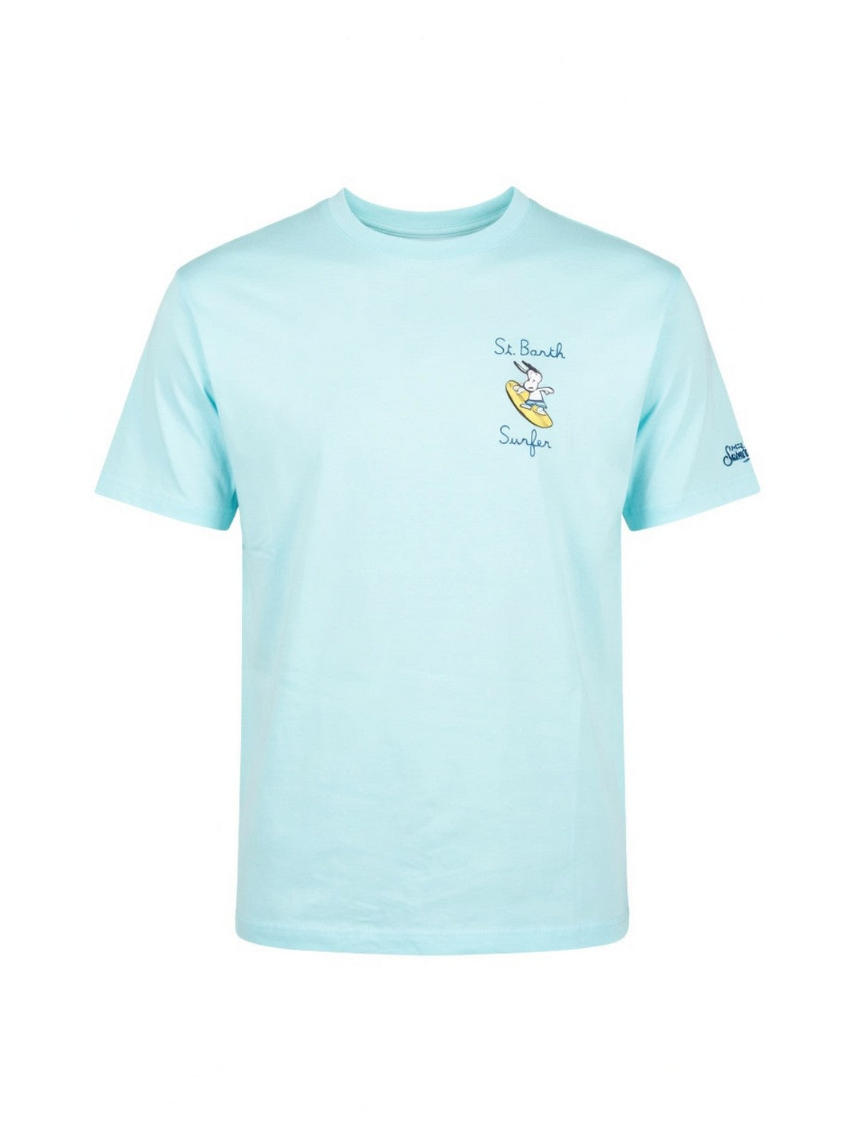MC2 Saint Barth T-shirt Uomo Portofino Snoopy Waves Celeste POT0001-07967L