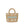Carica l'immagine nel Visualizzatore galleria, MC2 Saint Barth Borsa Donna Beach Mini in Raffia Naturale con Margherite Ricamate RAFB003-00627L
