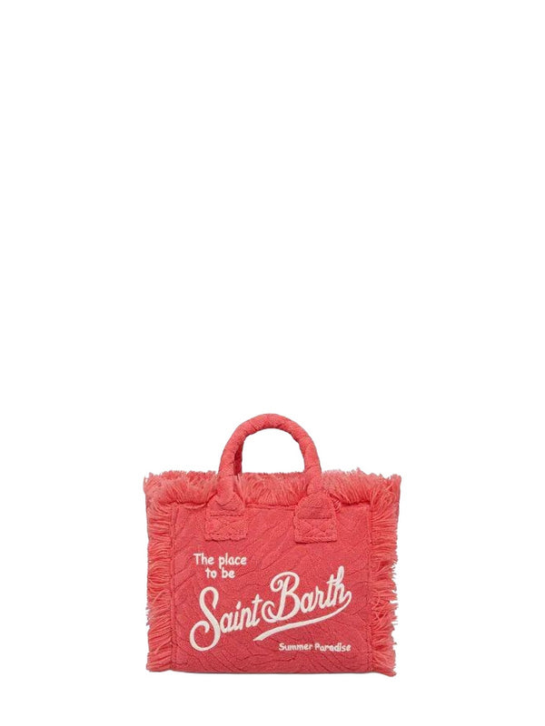 MC2 Saint Barth Borsa Vanity Mini Sponge Terry Zebra Donna Rosso Fragola VAMI003-02692L
