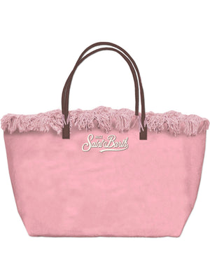 Mc2 Saint Barth Shoulder Bag City Bag Fringe Canvas 21 Emb - Cbf0001