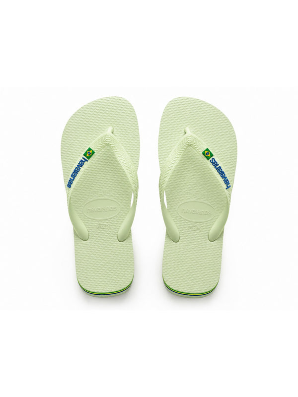 Havaianas Infradito Uomo Brasil Logo Verde Chiaro