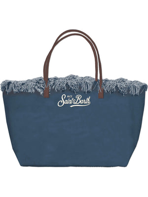 Mc2 Saint Barth Shoulder Bag City Bag Fringe Canvas 61 Emb - Cbf0001
