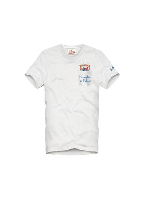 Mc2 Saint Barth T-shirt Uomo Bianca Estathe Pea 01N