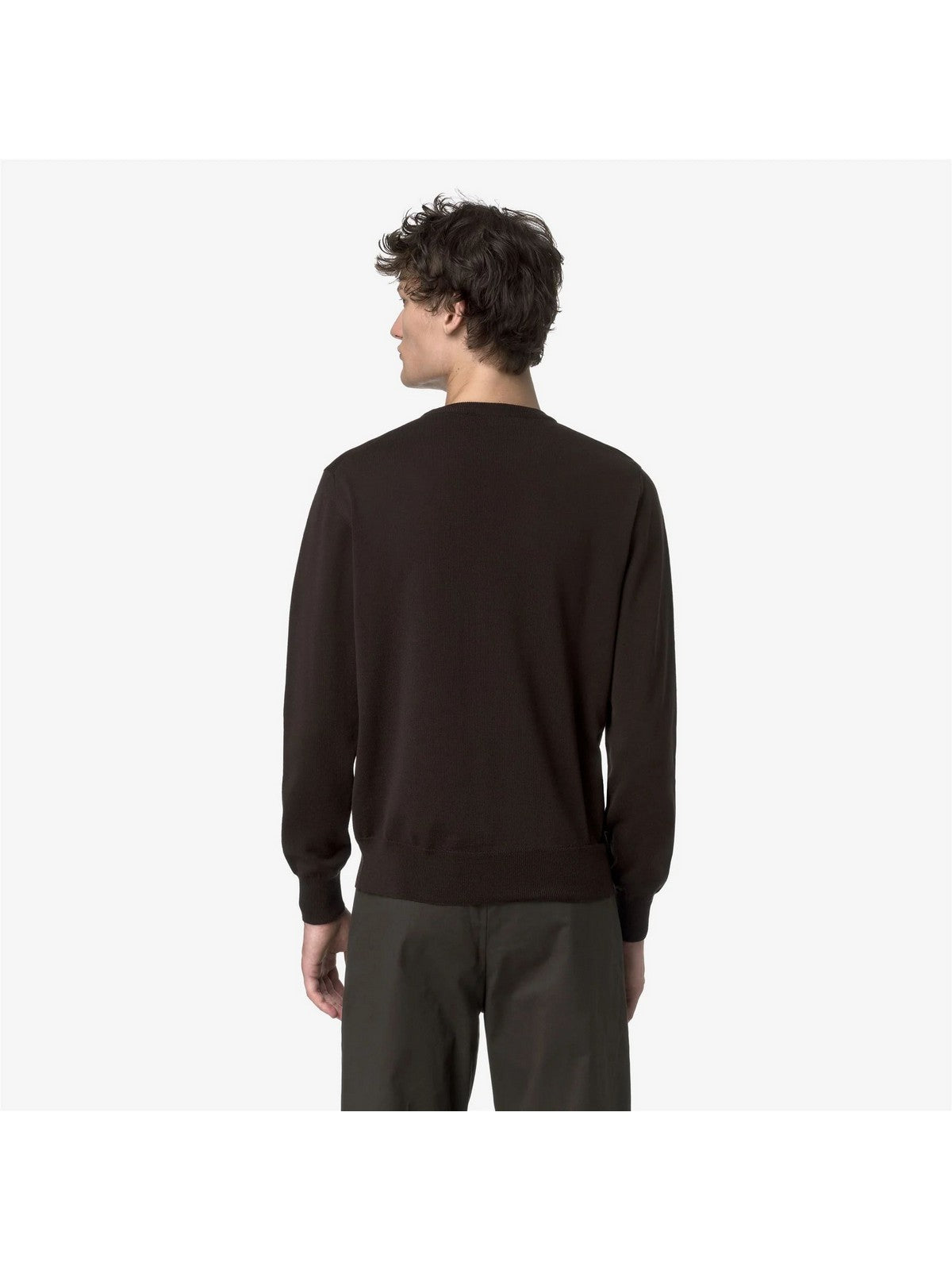 K-Way Maglia Uomo Sebastien Merino Black Coffee in Lana Merino K2142EW-260