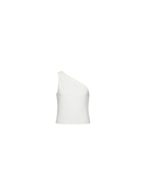 Pinko Top Monospalla Donna Bianco Biancaneve KRISTEL in Jersey Crepe Pesante 106544A37V-Z05