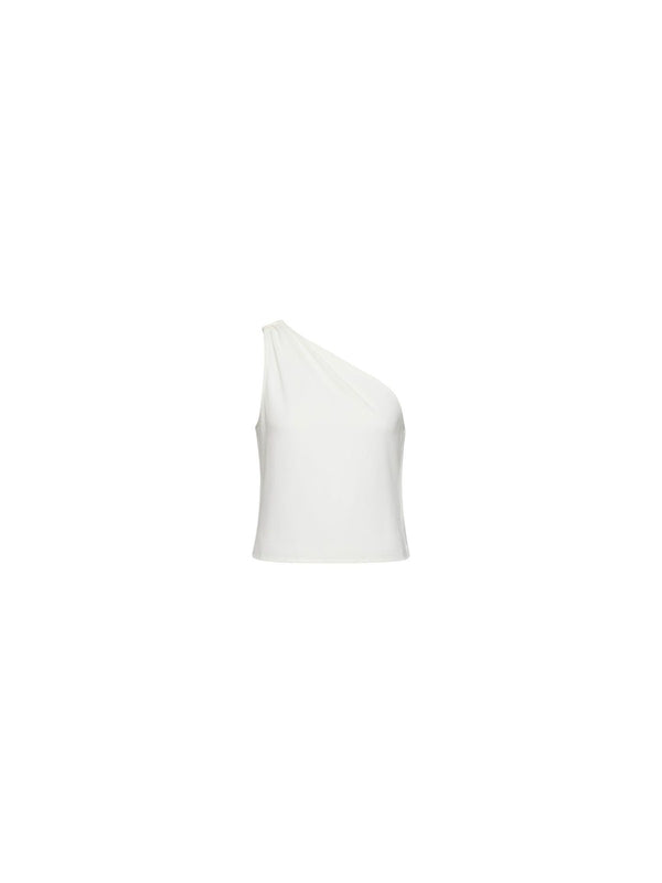 Pinko Top Monospalla Donna Bianco Biancaneve KRISTEL in Jersey Crepe Pesante 106544A37V-Z05
