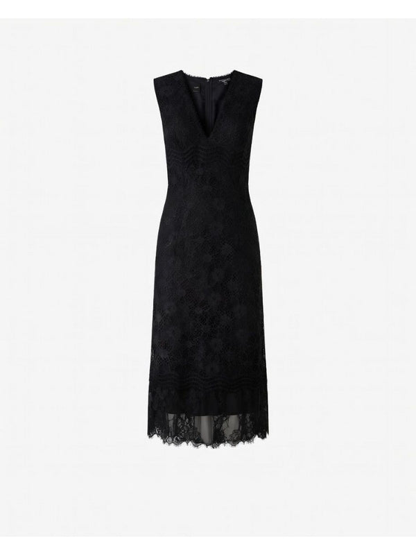 Pinko Audrey Abito Donna Nero Limousine in Pizzo Rebrodé Midi 106660A381-Z99