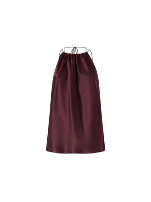 Pinko Top Donna Carota in Satin Bordeaux R57 106621A1Y5