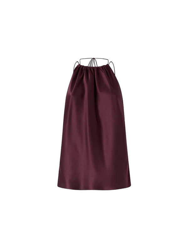 Pinko Top Donna Carota in Satin Bordeaux R57 106621A1Y5