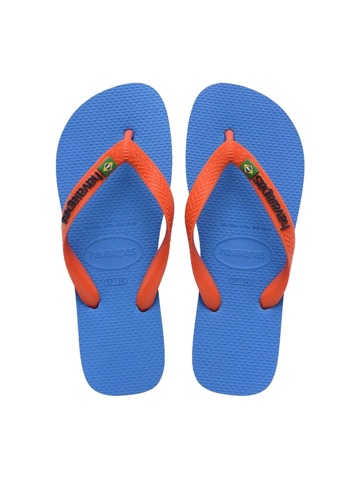 Havaianas Infradito Uomo Brasil Logo Blue Orange 4110850-02609
