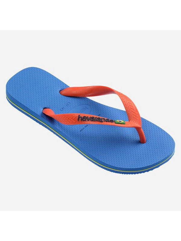 Havaianas Infradito Uomo Brasil Logo Blue Orange 4110850-02609