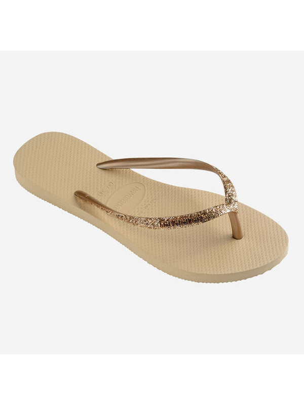 Havaianas Infradito Donna Slim Glitter II Sand Grey con Fascette Glitter 4146975-00154