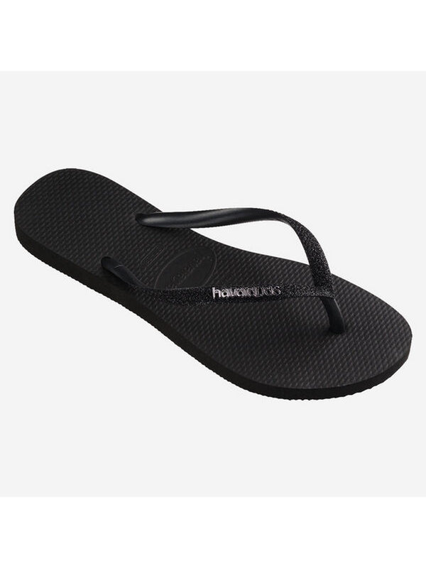 Havaianas Infradito Donna Slim Glitter II Nero con Fascette Glitter 4146975-01069