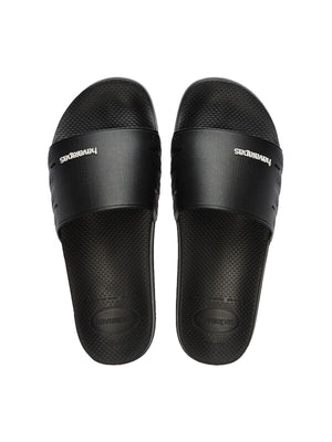 Havaianas Slide Zero Uomo Nero Ciabatte a Fascia in Gomma 4149939-00090
