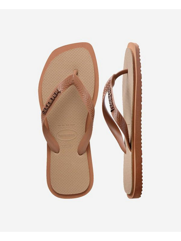 Havaianas Infradito Donna Top Square Fusion Dusty Blue in Gomma con Punta Squadrata 4149944-04258
