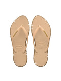 Havaianas Infradito Donna Slim Point Dark Brown/Golden in Gomma con Punta Affusolata 4150157-01859