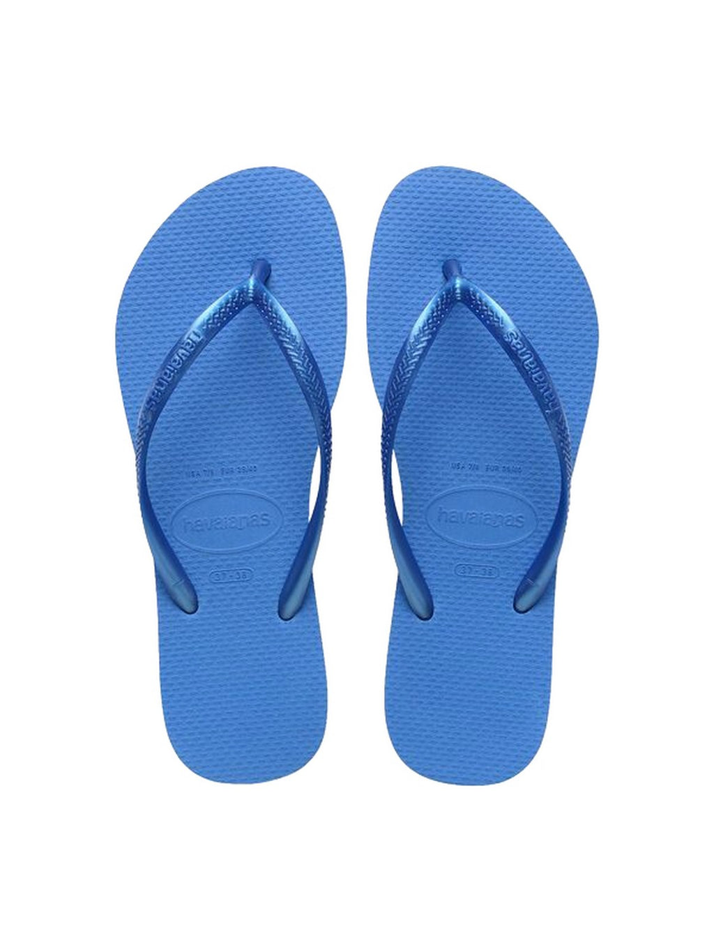 Havaianas Infradito Donna Slim Glow Brilliant Blue con Strass 4150168-03504