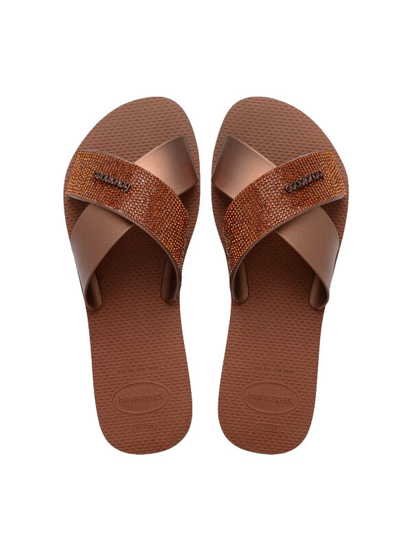 Havaianas Sandali Donna Aqua Glow Ruggine con Cristalli 4150265-01976