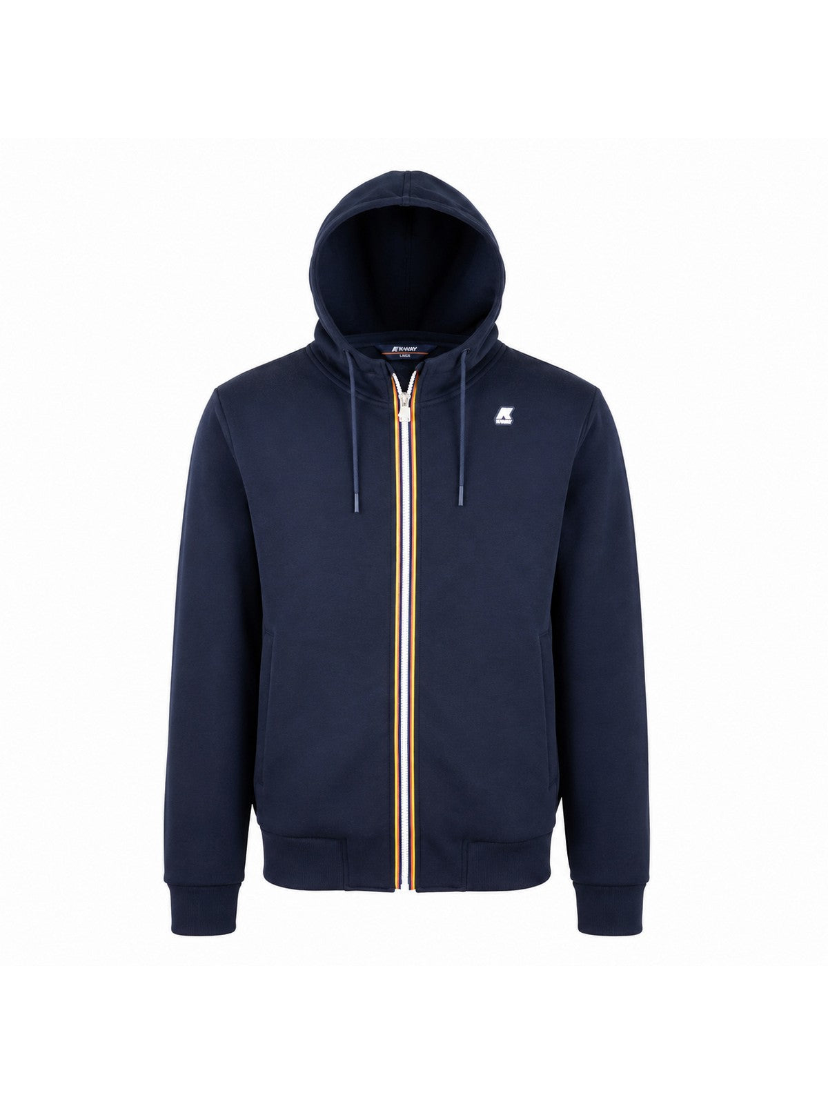 K-Way Felpa Uomo Rainer Spacer Blu Blue Depth con Cappuccio K2141DW-K89