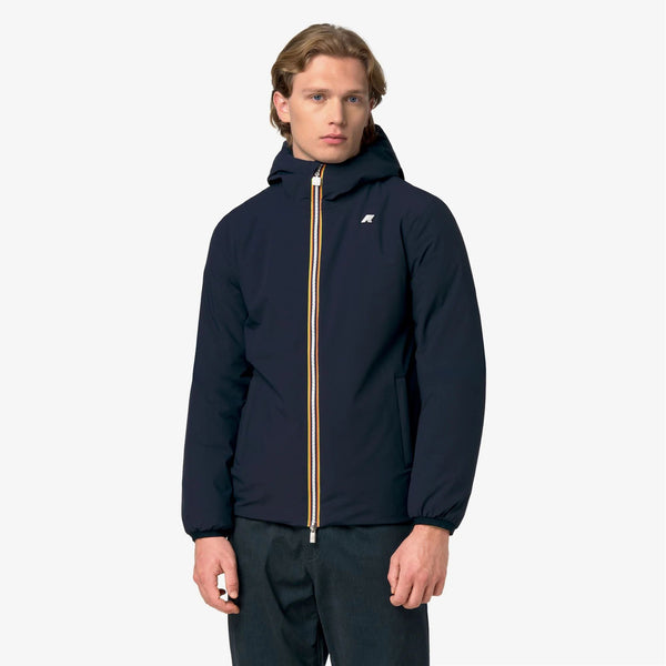 K-way Giubbotto Uomo JACK ST WARM DOUBLE Blue DepTH - Green A K6128VW-D0C
