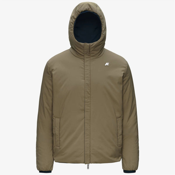 K-way Giubbotto Uomo JACK ST WARM DOUBLE Blue DepTH - Green A K6128VW-D0C