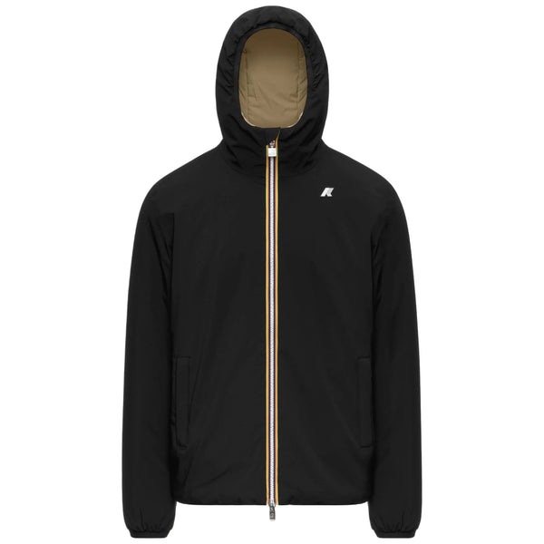 K-Way Giubbotto Reversibile Uomo JACK ST WARM DOUBLE Nero Black Pure / Beige K6128VW-DBN