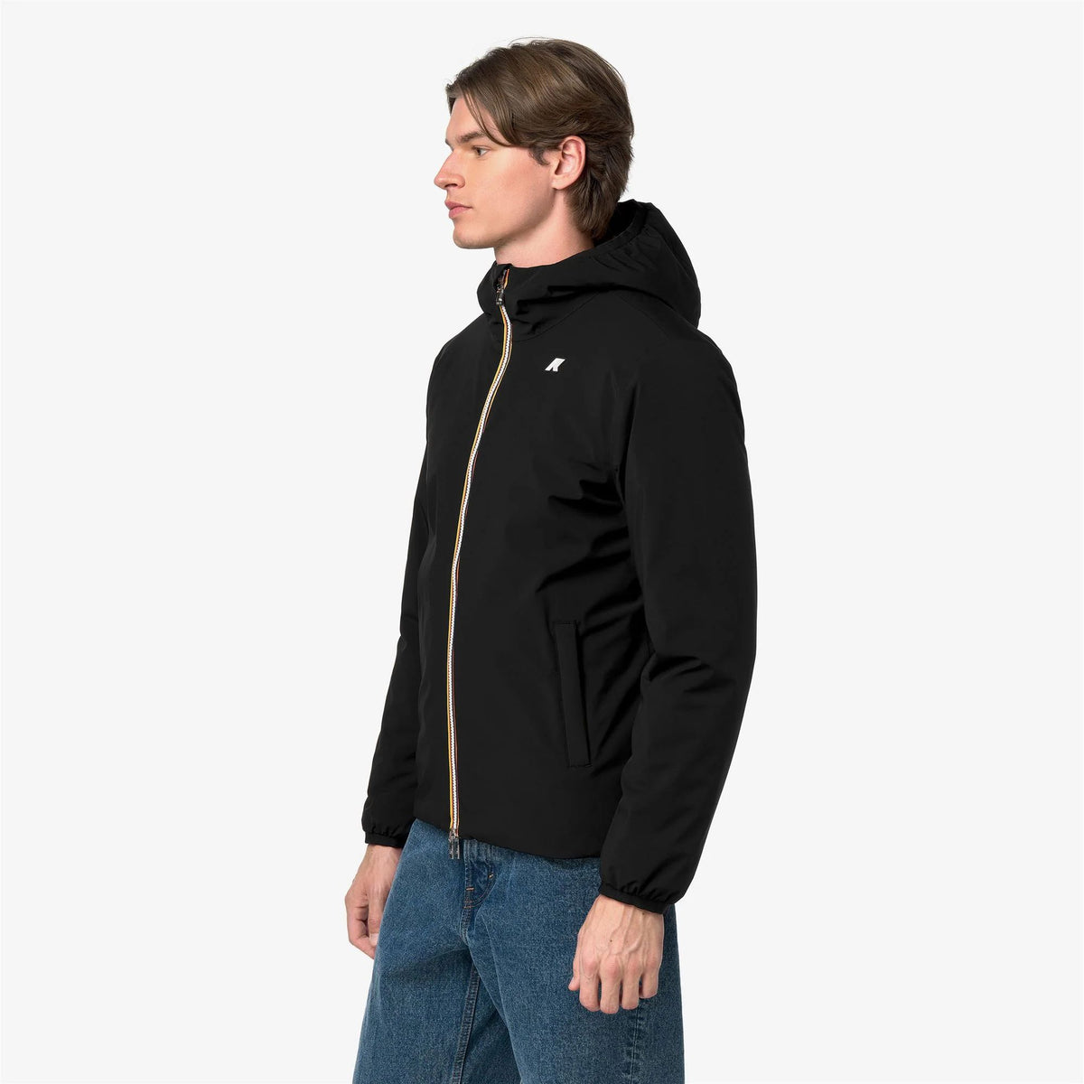 K-Way Giubbotto Reversibile Uomo JACK ST WARM DOUBLE Nero Black Pure / Beige K6128VW-DBN