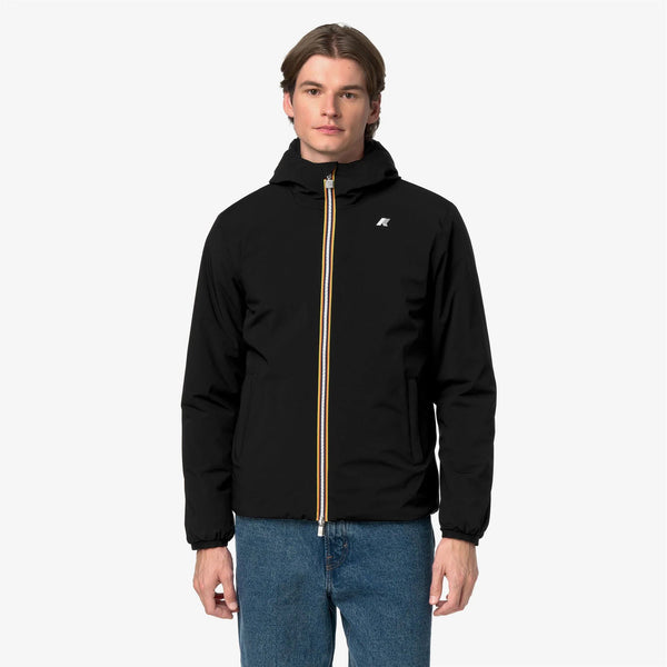K-Way Giubbotto Reversibile Uomo JACK ST WARM DOUBLE Nero Black Pure / Beige K6128VW-DBN
