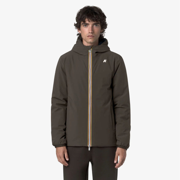 K-way Giubbotto Uomo JACK ST WARM DOUBLE Black Olive - GREEN K6128VW-DDQ