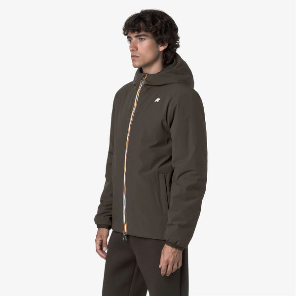 K-way Giubbotto Uomo JACK ST WARM DOUBLE Black Olive - GREEN K6128VW-DDQ