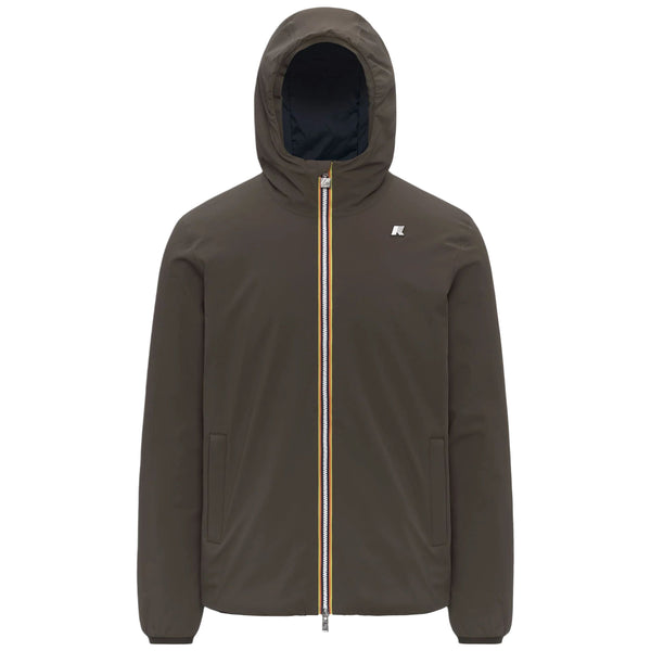 K-way Giubbotto Uomo JACK ST WARM DOUBLE Black Olive - GREEN K6128VW-DDQ
