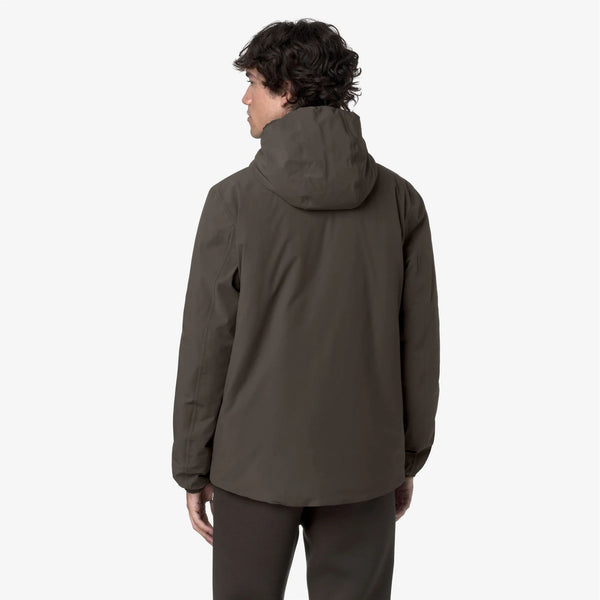 K-way Giubbotto Uomo JACK ST WARM DOUBLE Black Olive - GREEN K6128VW-DDQ