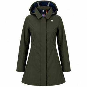 K-Way Giubbotto Donna Mathy Bonded Black Olive-Blue Depth K2148BW-B3A