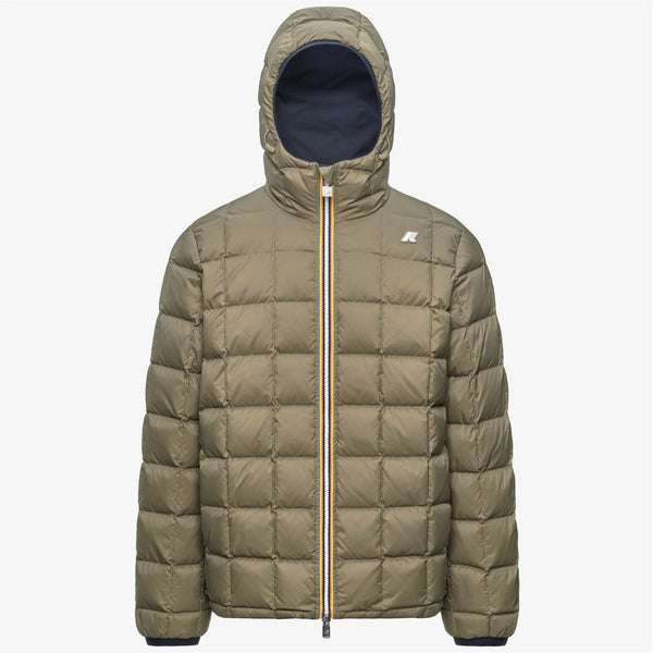 K-Way Giubbotto Uomo Jack ST Thermo Double Reversibile Blu Blue Depth - Verde Green A K8127WW-D0C