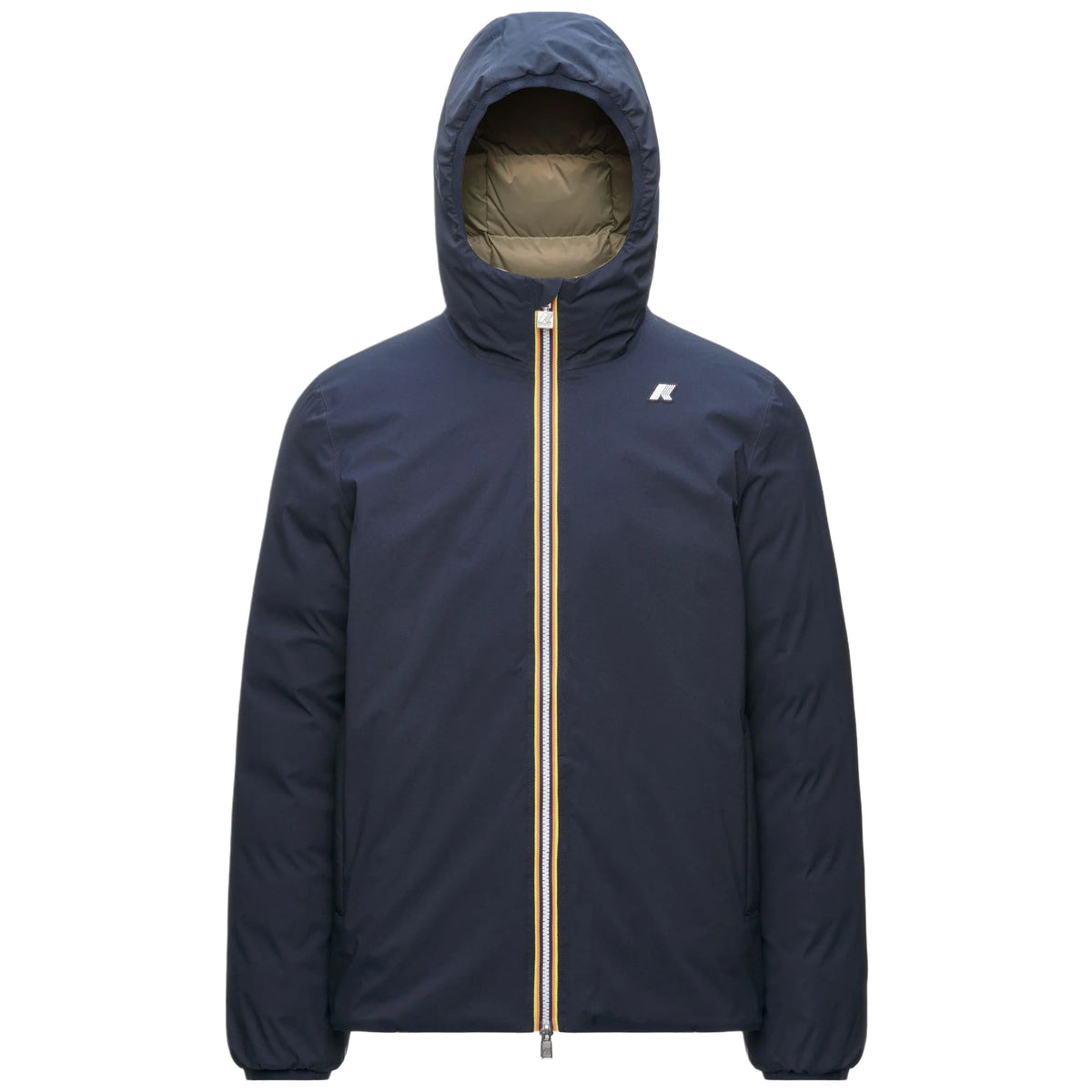 K-Way Giubbotto Uomo Jack ST Thermo Double Reversibile Blu Blue Depth - Verde Green A K8127WW-D0C