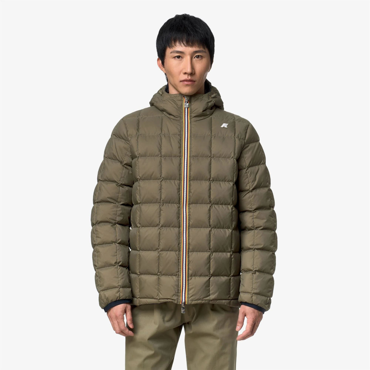 K-Way Giubbotto Uomo Jack ST Thermo Double Reversibile Blu Blue Depth - Verde Green A K8127WW-D0C