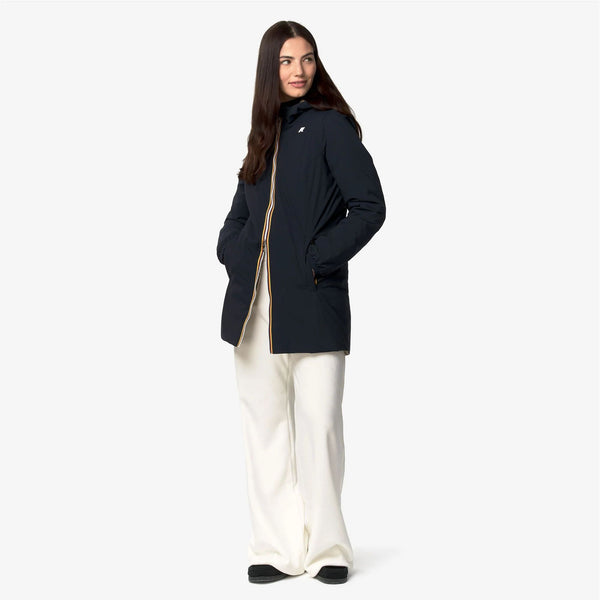 K-Way Giubbotto Donna Denise ST Thermo Double Reversibile Blu Blue Depth e Beige K K8134CW-D0V