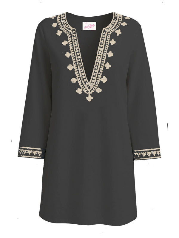 Mc2 Saint Barth Kaftano Cedy Cotton Voile Indian Embry 00 - Cey0001