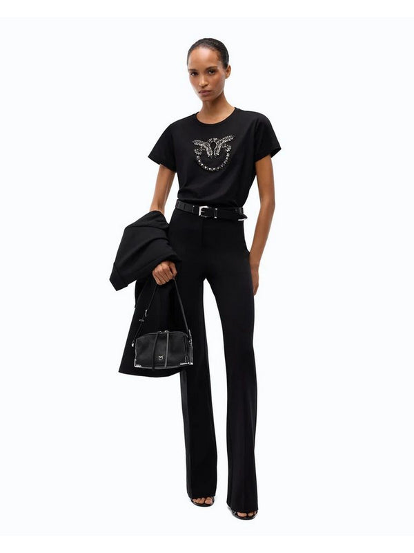 Pinko Pantalone Donna Hulka Flare Nero Limousine 100054A3NV-Z99
