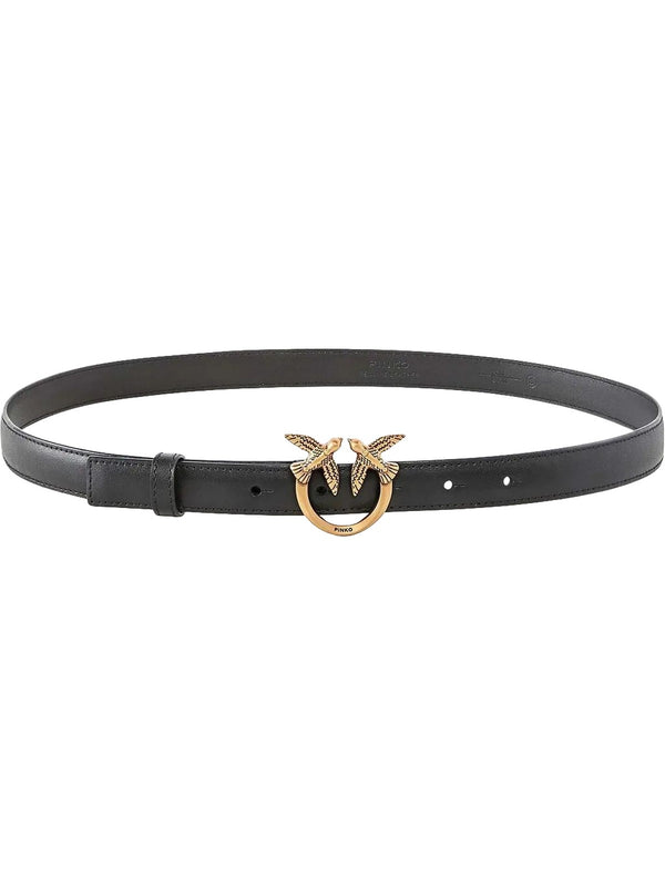 Pinko Cintura Donna Love Berry H2 Nero Antique Gold 100143A2JC-Z99Q