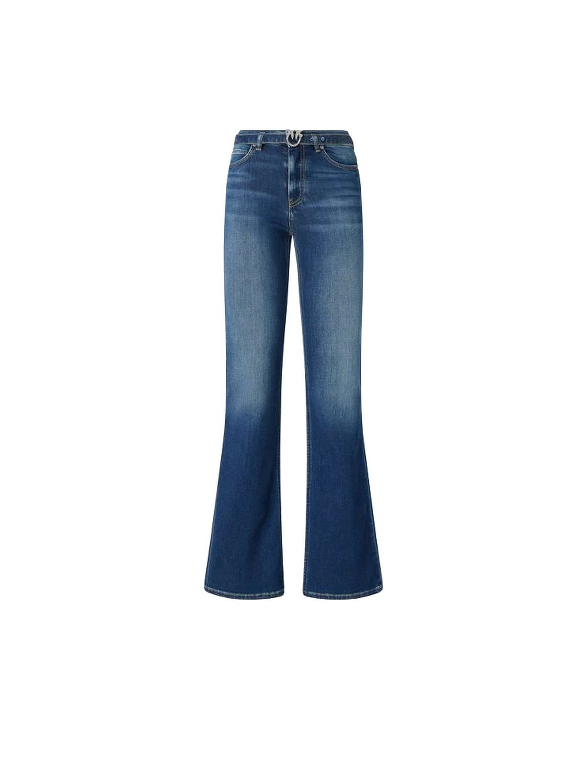 Pinko Jeans Donna Flora Flare Blu Scuro con Cintura 100166A3FR-PJC