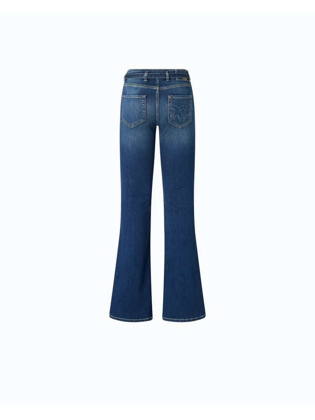Pinko Jeans Donna Flora Flare Blu Scuro con Cintura 100166A3FR-PJC