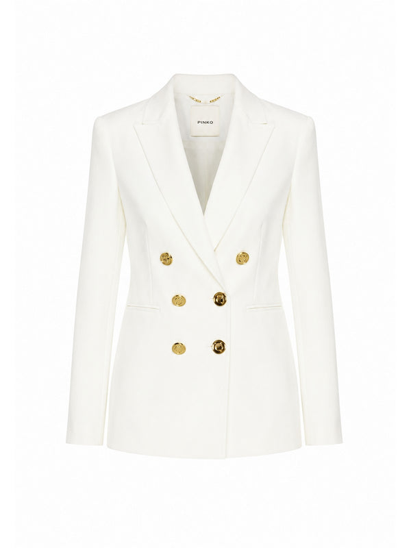 Pinko Giacca Donna Alexia Doppiopetto Bianco Gelato Vaniglia 100256A3DA-Z0
