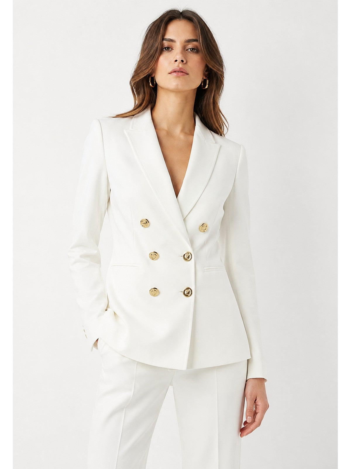 Pinko Giacca Donna Alexia Doppiopetto Bianco Gelato Vaniglia 100256A3DA-Z0